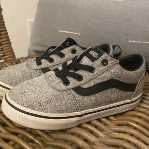 Toddler Grey/Black Slip on Vans Size 10